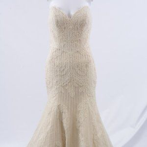 Matthew Christopher lace bridal wedding gown